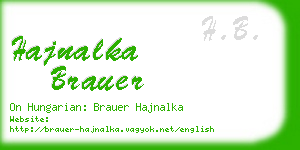 hajnalka brauer business card
